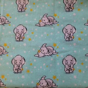 Disney Baby Dumbo Fabric 21" wide by 48" Long - So Cute!